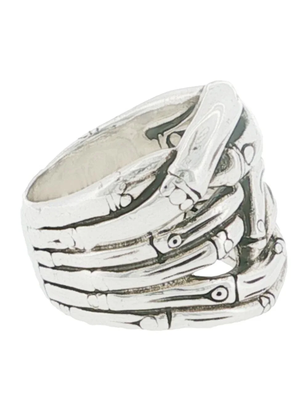 JOHN HARDY 925 Sterling Silver Bamboo Ring Size 7